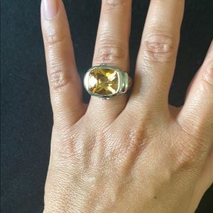 Cocktail fashion ring silver